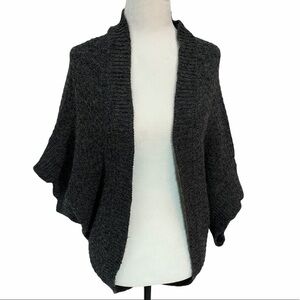 Revolution🌸drapey Sweater Cardigan Chunky Knit Black Sz M